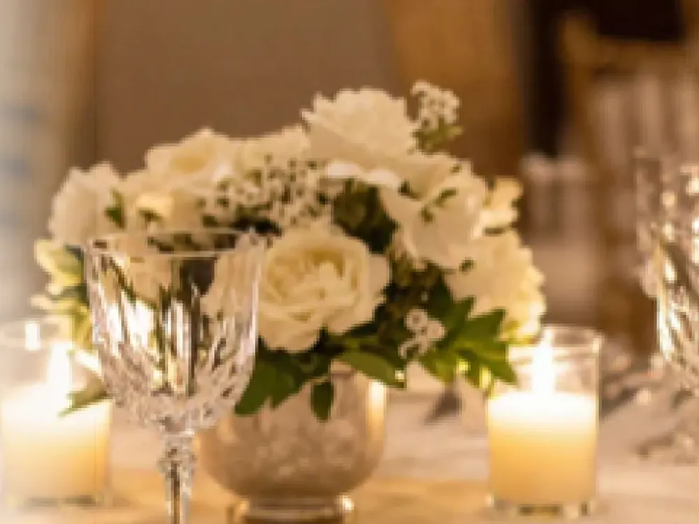 Gala dinner table at a corporate event hosted by PlanItBetter